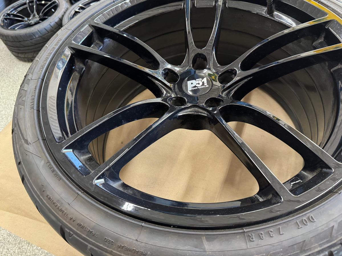 2015-2023 Ford Mustang GT P51 Wheels 20x10 20x11 Nitto 285/30/20 305/30/20