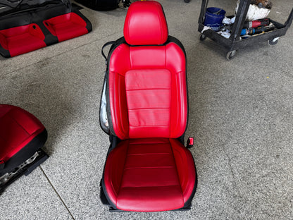 2018-2023 Ford Mustang GT Red/Black Leather Coupe Front & Rear Seats - OEM