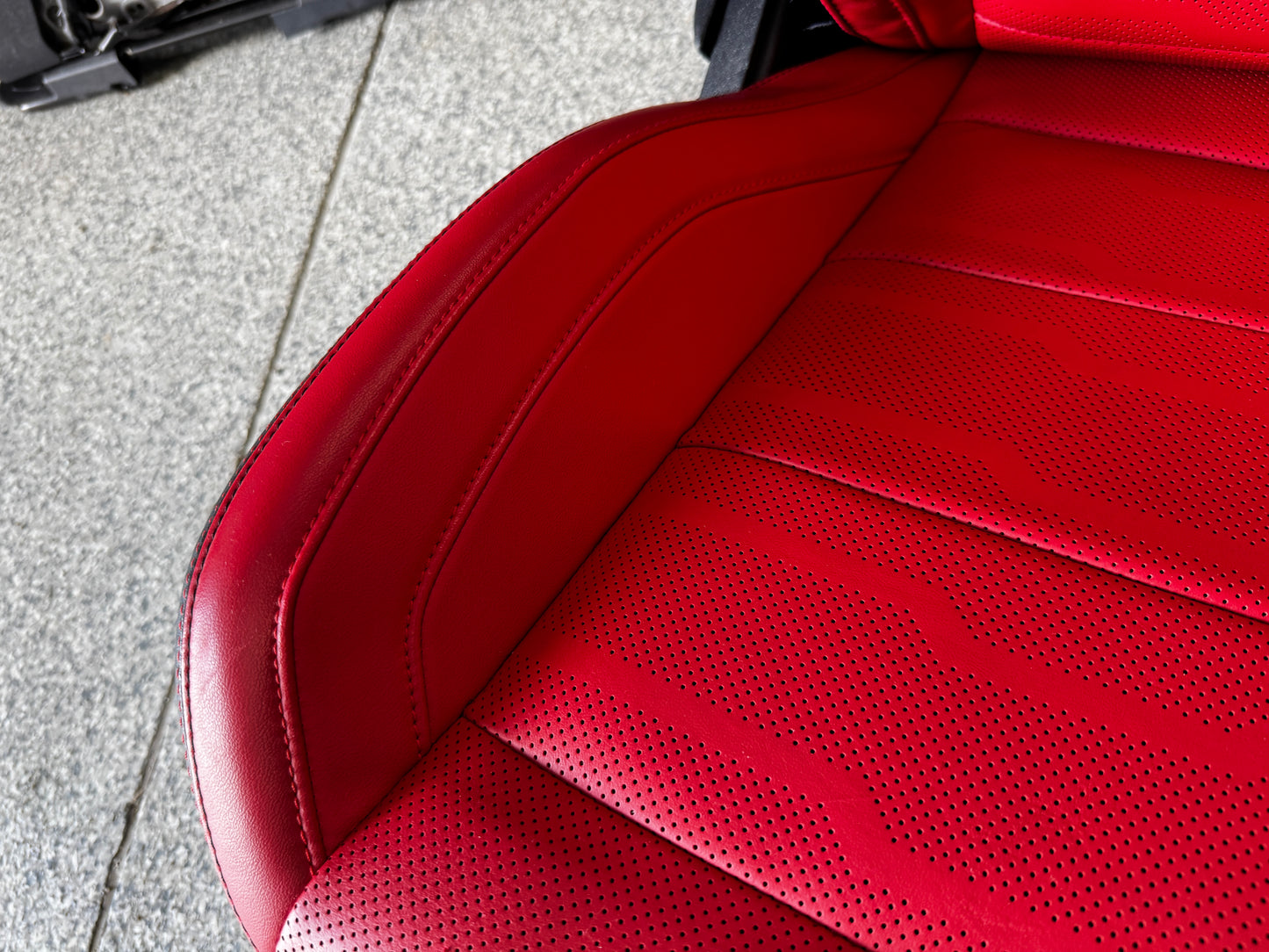 2018-2023 Ford Mustang GT Red/Black Leather Coupe Front & Rear Seats - OEM