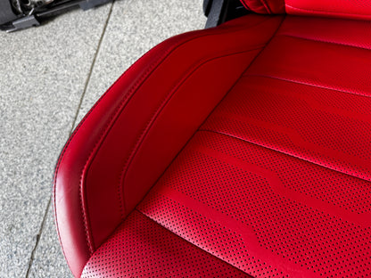 2018-2023 Ford Mustang GT Red/Black Leather Coupe Front & Rear Seats - OEM