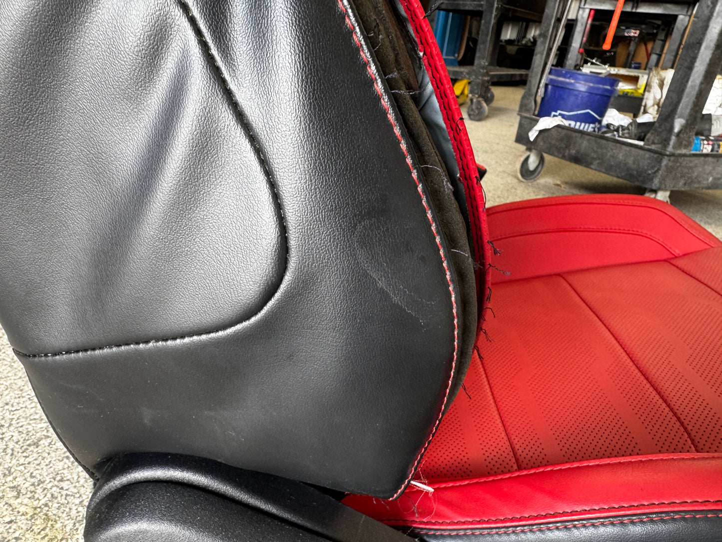 2018-2023 Ford Mustang GT Red/Black Leather Coupe Front & Rear Seats - OEM
