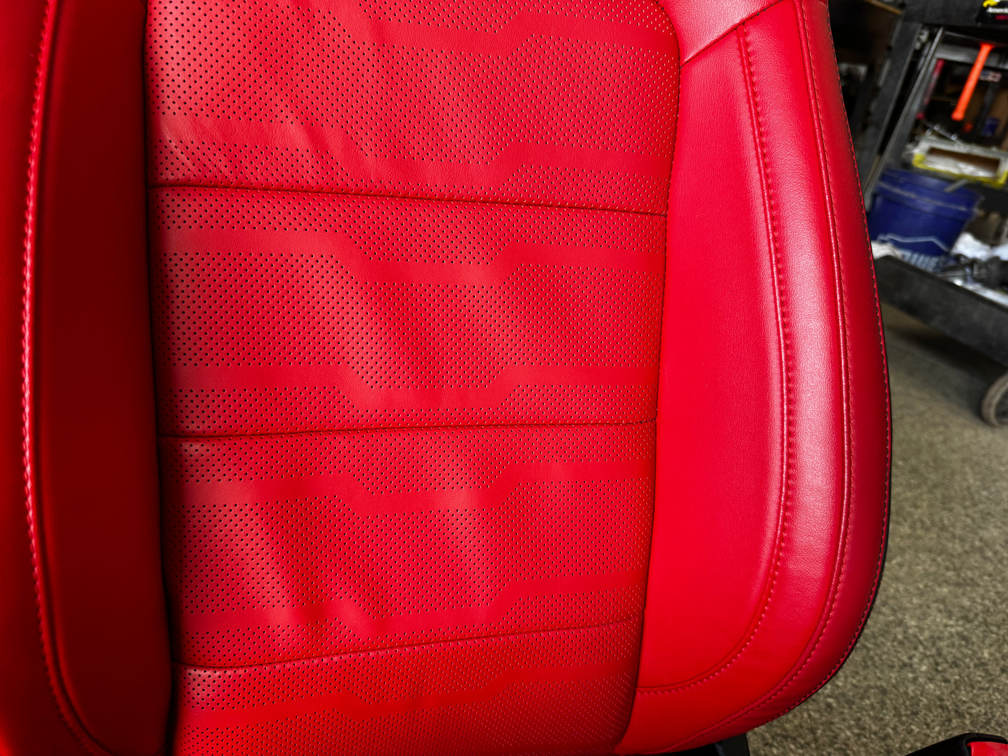 2018-2023 Ford Mustang GT Red/Black Leather Coupe Front & Rear Seats - OEM
