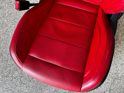 2018-2023 Ford Mustang GT Red/Black Leather Coupe Front & Rear Seats - OEM