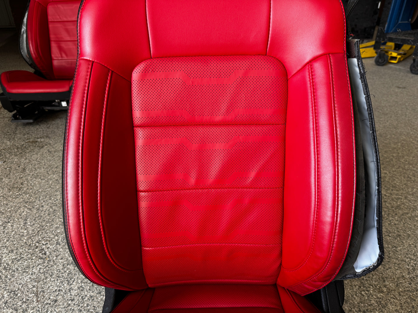 2018-2023 Ford Mustang GT Red/Black Leather Coupe Front & Rear Seats - OEM