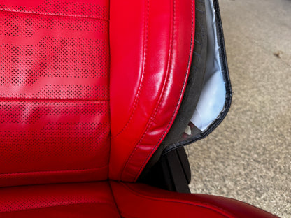 2018-2023 Ford Mustang GT Red/Black Leather Coupe Front & Rear Seats - OEM