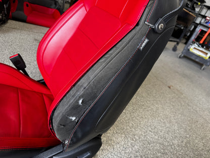 2018-2023 Ford Mustang GT Red/Black Leather Coupe Front & Rear Seats - OEM
