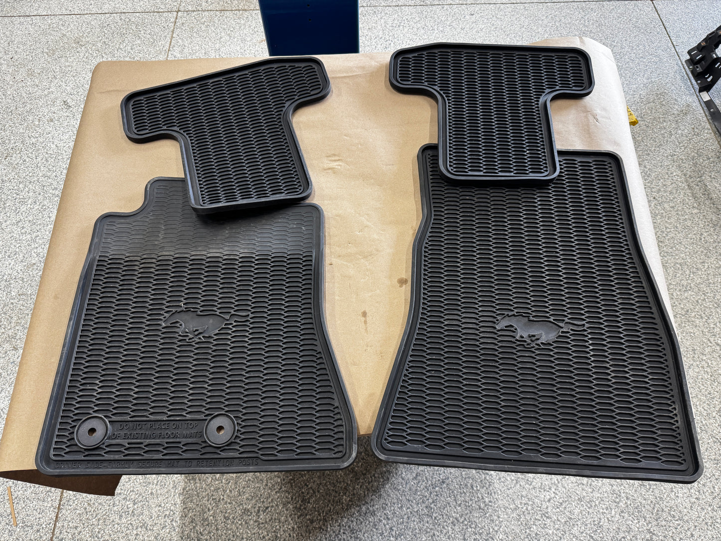 2015-2023 Ford Mustang Rubber Front & Rear Floor Mats