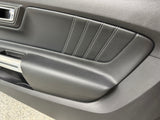 2015-2017 Ford Mustang GT V6 EcoBoost LH RH Leather Insert Door Panels Pair