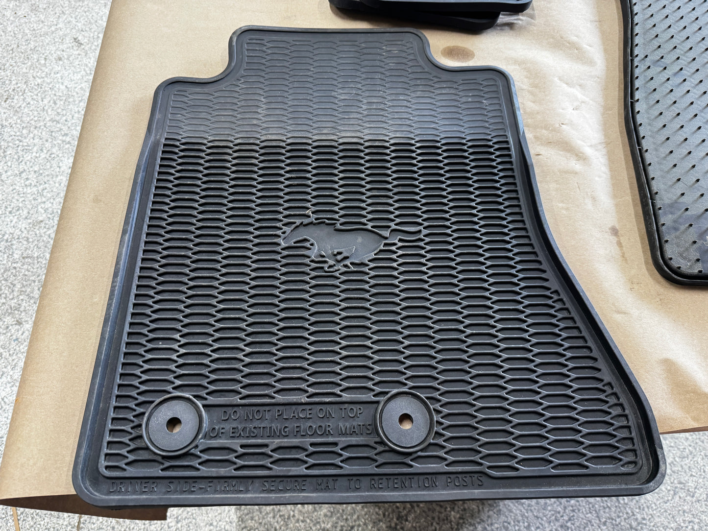 2015-2023 Ford Mustang Rubber Front & Rear Floor Mats