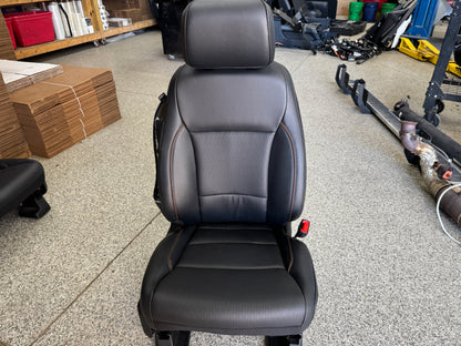 2023-2026 F-250 F-350 Super Duty Front Rear Black Leather Seats Crew Cab