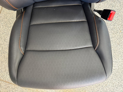 2023-2026 F-250 F-350 Super Duty Front Rear Black Leather Seats Crew Cab