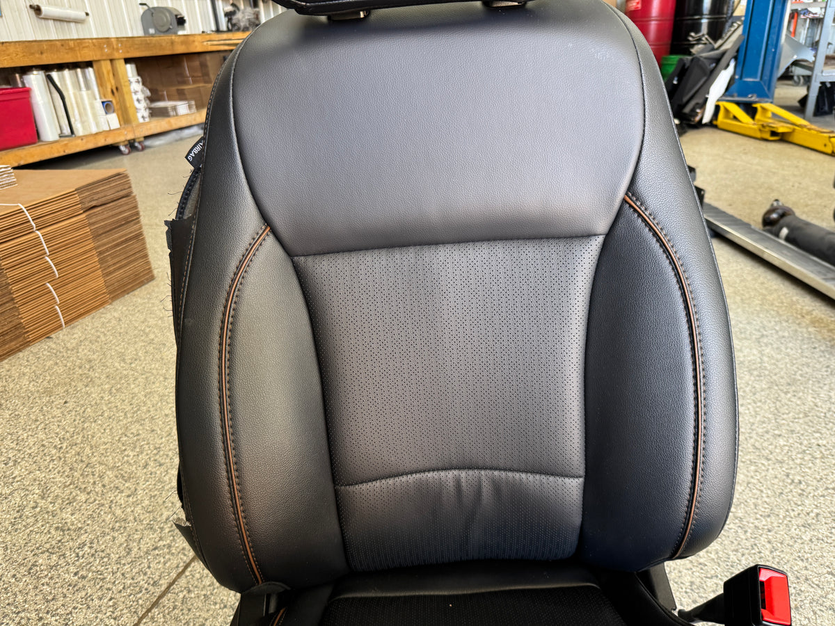 2023-2026 F-250 F-350 Super Duty Front Rear Black Leather Seats Crew Cab