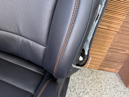 2023-2026 F-250 F-350 Super Duty Front Rear Black Leather Seats Crew Cab
