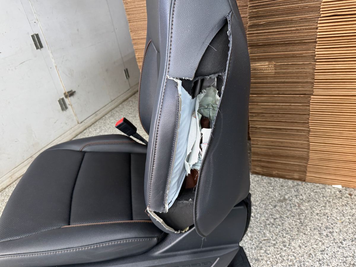 2023-2026 F-250 F-350 Super Duty Front Rear Black Leather Seats Crew Cab