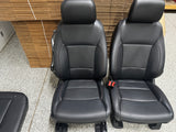 2023-2025 F-250 F-350 Super Duty Front Rear Black Leather Seats Crew Cab