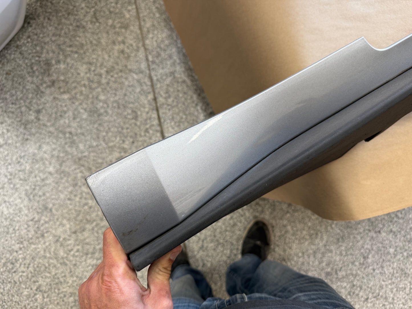 2015-2023 Ford Mustang GT Ecoboost LH Driver Side Skirt Molding "Silver"