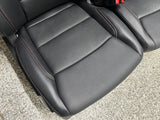 2023-2025 F-250 F-350 Super Duty Front Rear Black Leather Seats Crew Cab
