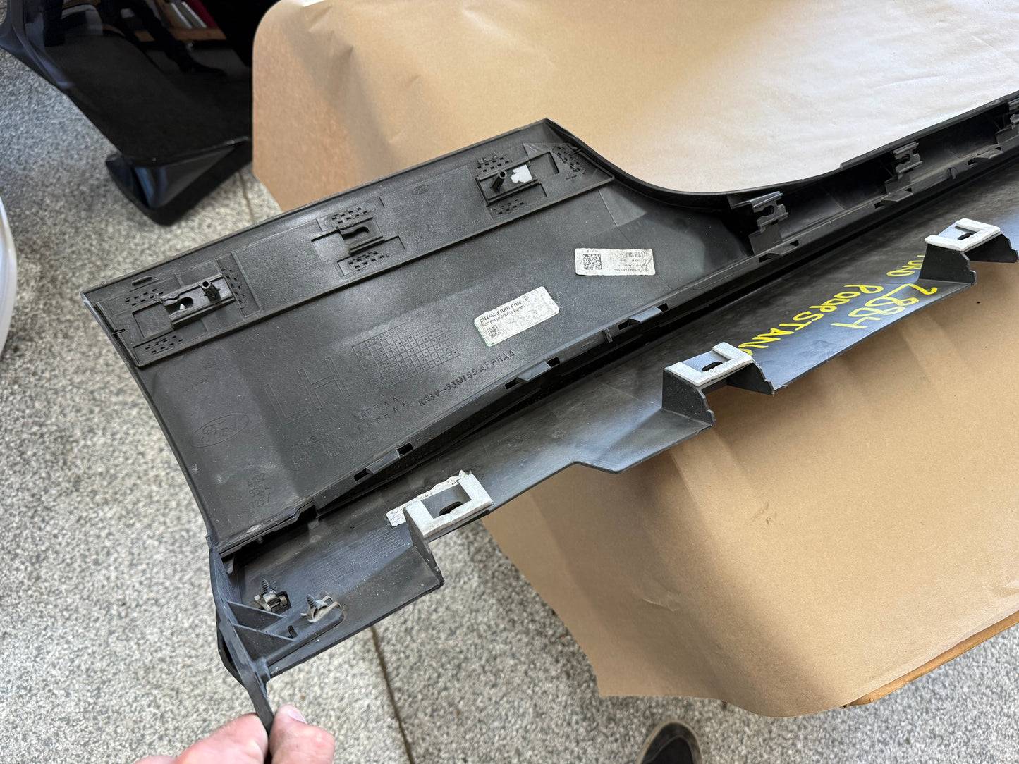 2015-2023 Ford Mustang GT Ecoboost LH Driver Side Skirt Molding "Silver"