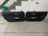 2018-2023 Mustang GT V6 EcoBoost LH RH Premium Leather Insert Door Panels Pair