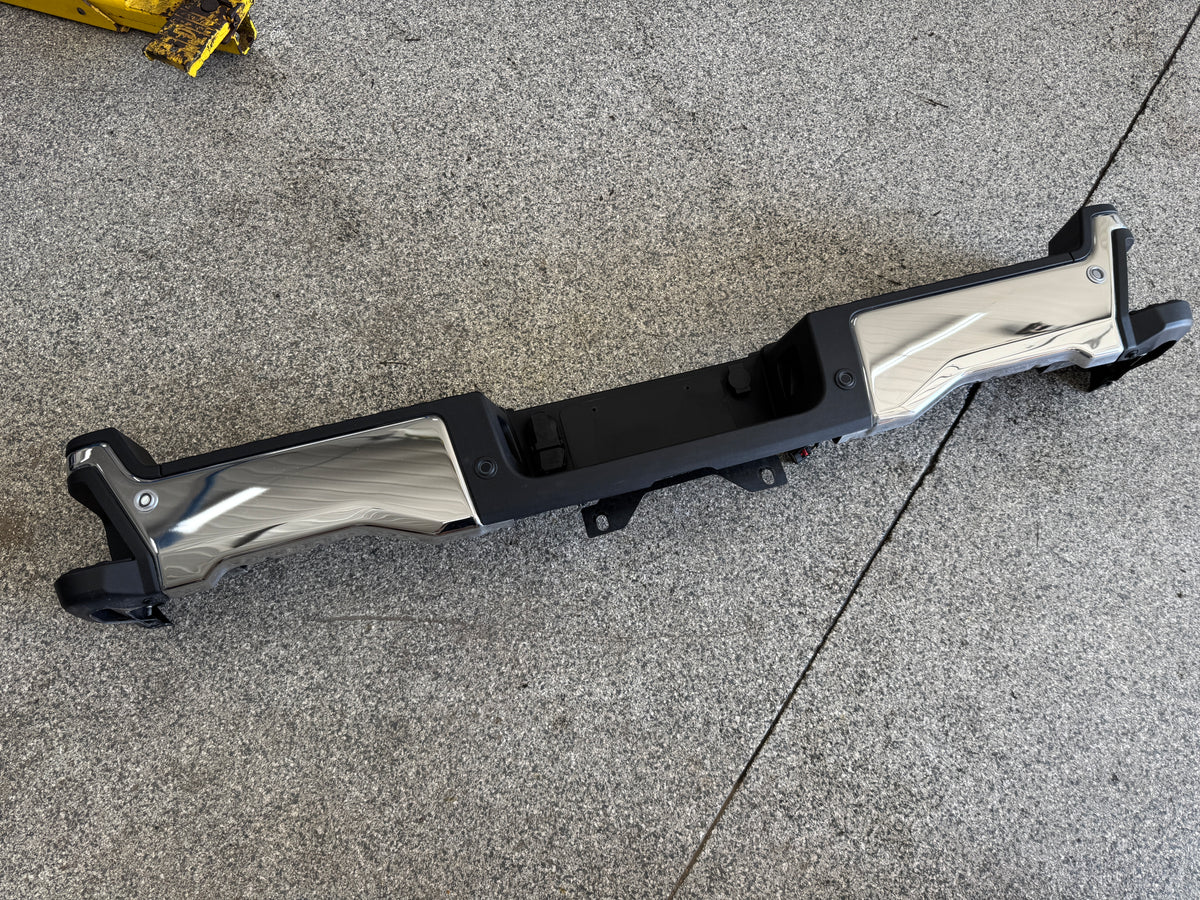 2023-2026 Ford F-250 F-350 Chrome Rear Bumper Complete W/Sensors  - OEM
