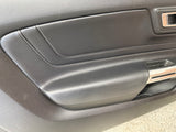 2018-2023 Mustang GT V6 EcoBoost LH RH Premium Leather Insert Door Panels Pair