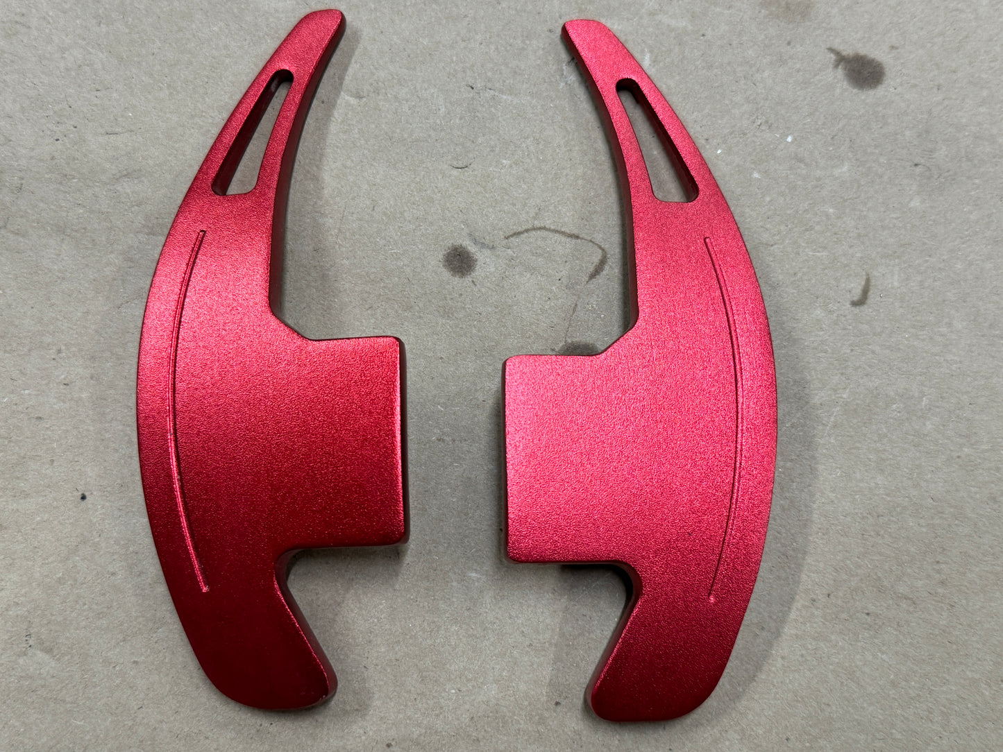 2015-2023 Ford Mustang Auto Paddle Shifter Extensions "Red"