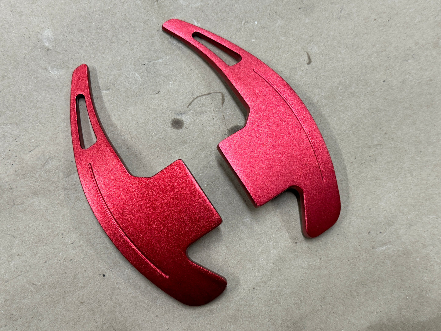 2015-2023 Ford Mustang Auto Paddle Shifter Extensions "Red"