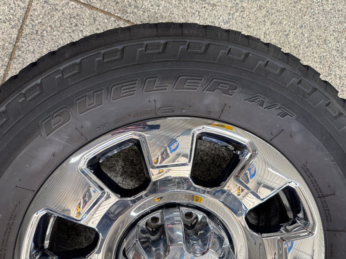2023-2026 Ford F-250 F-350 Chrome Wheels Rims 20x8 Set Tires Bridgestone 275/65/20