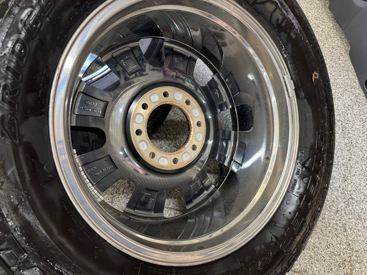 2023-2026 Ford F-250 F-350 Chrome Wheels Rims 20x8 Set Tires Bridgestone 275/65/20