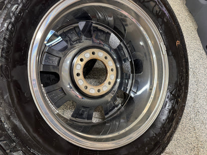 2023-2026 Ford F-250 F-350 Chrome Wheels Rims 20x8 Set Tires Bridgestone 275/65/20