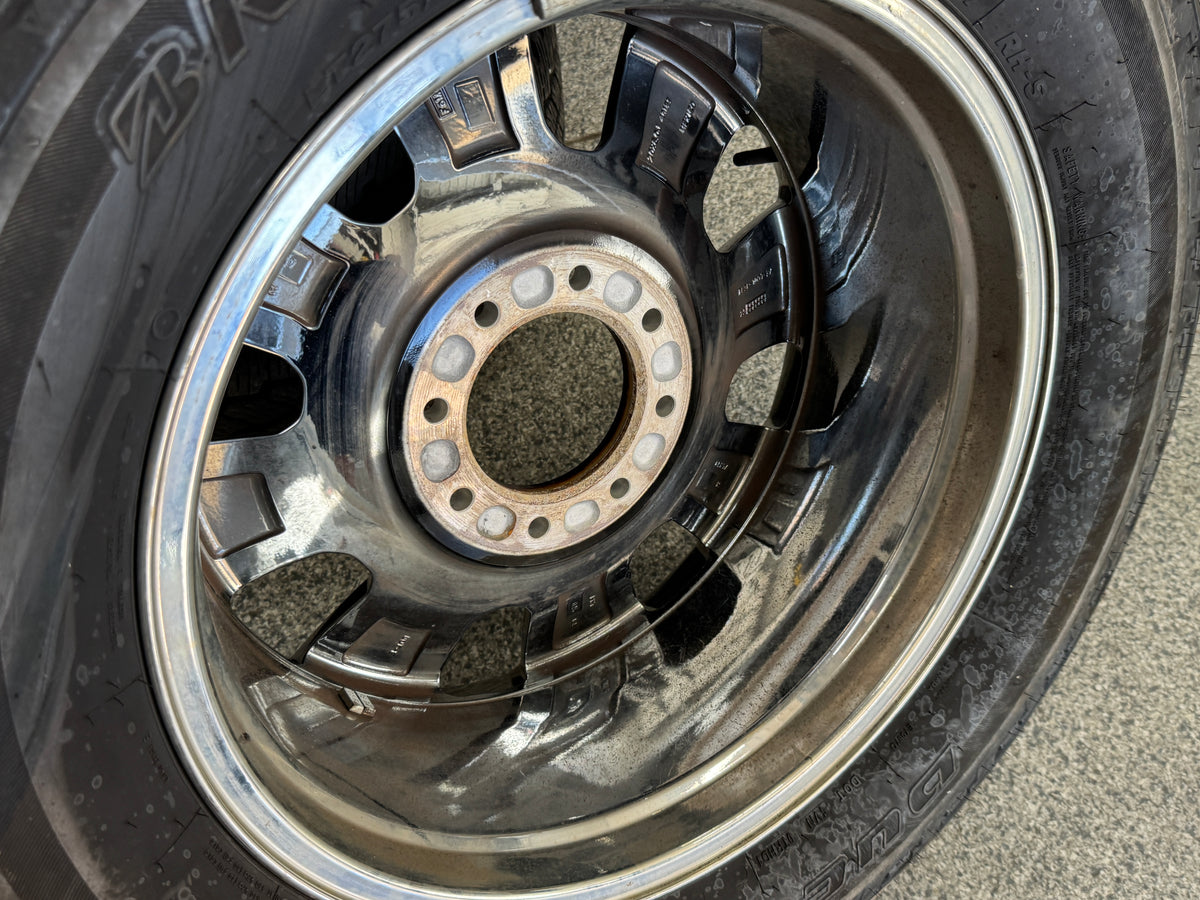 2023-2026 Ford F-250 F-350 Chrome Wheels Rims 20x8 Set Tires Bridgestone 275/65/20