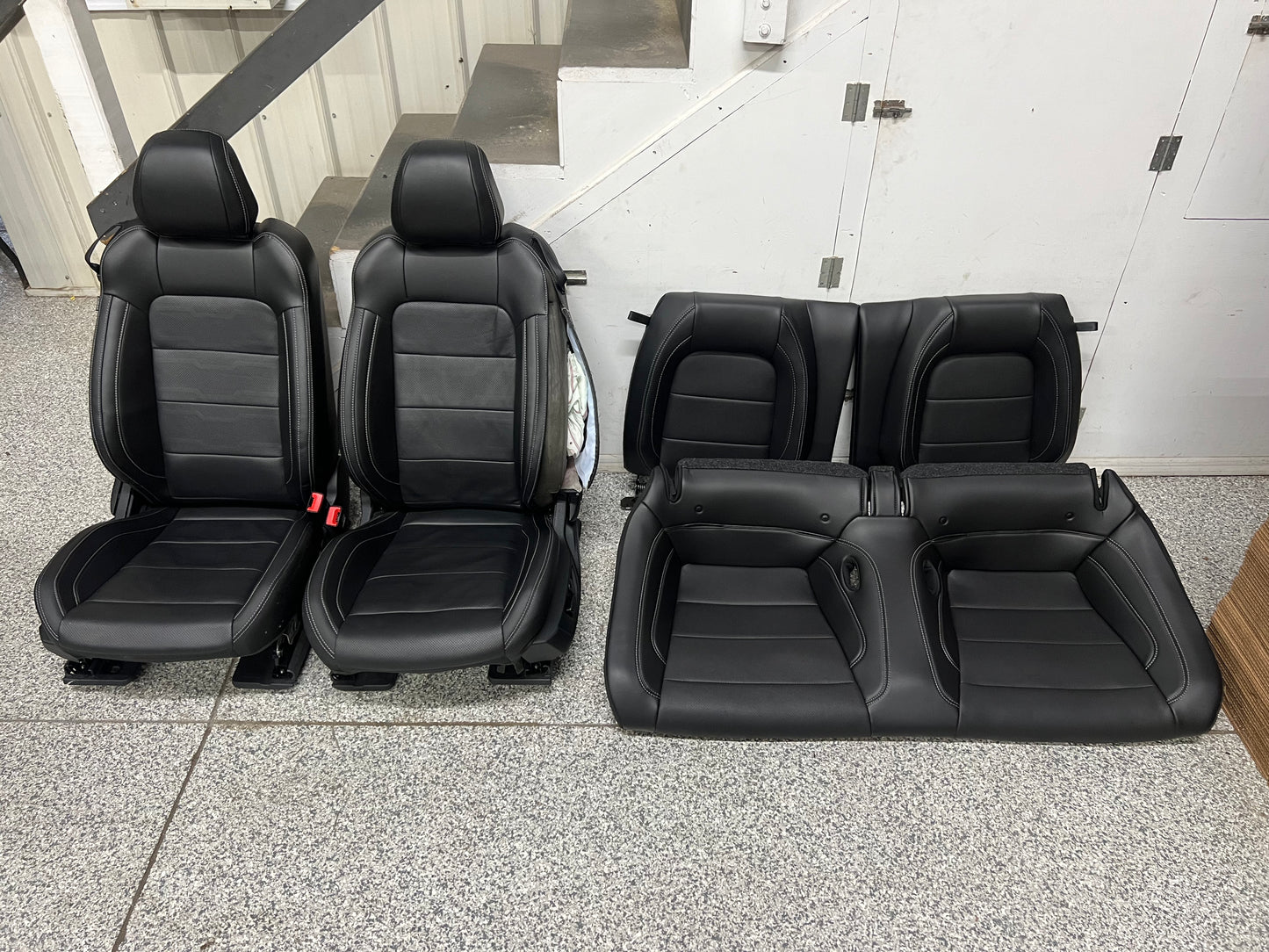 2018-2023 Ford Mustang GT Black Leather Coupe Front Rear Power Seats Heat Cooled