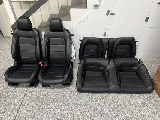 2018-2023 Ford Mustang GT Black Leather Coupe Front Rear Power Seats Heat Cooled