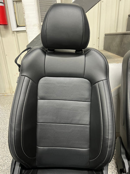 2018-2023 Ford Mustang GT Black Leather Coupe Front Rear Power Seats Heat Cooled