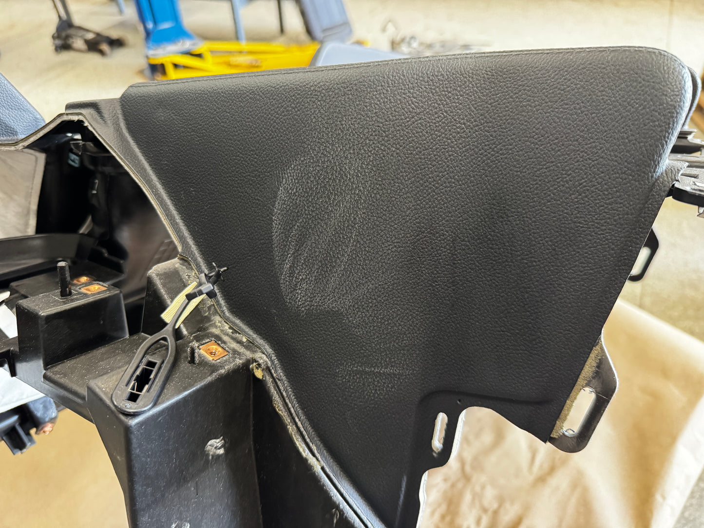 2018-2023 Ford Mustang GT 5.0 Leather Dash Pad Frame "Red Stitch"