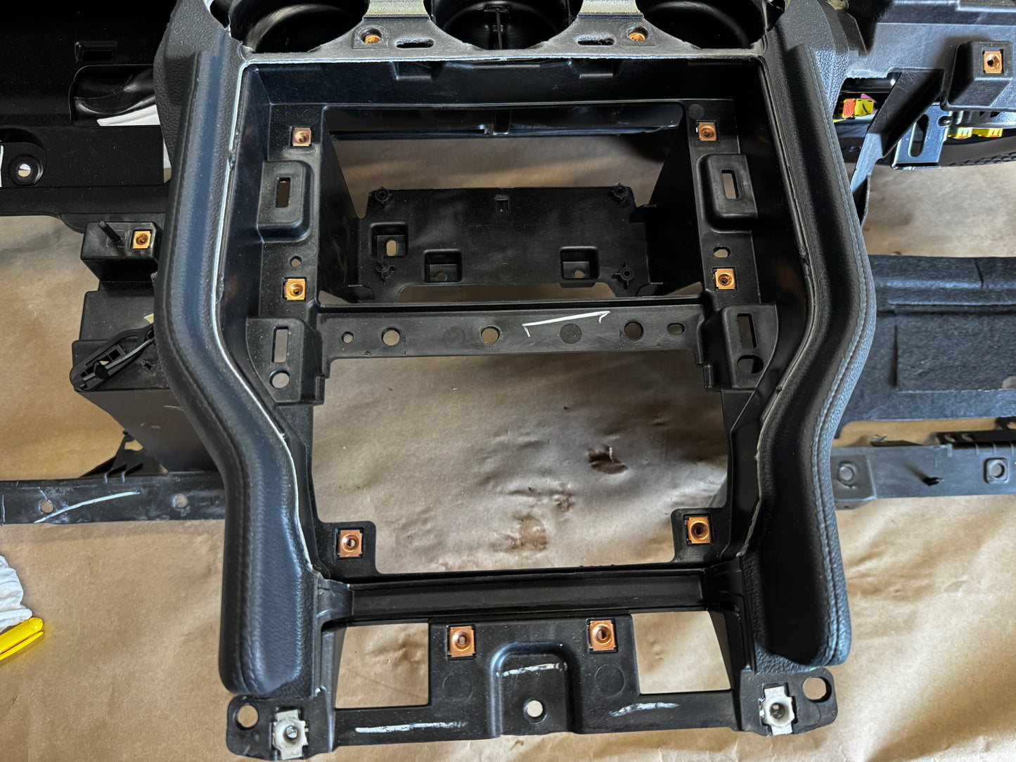 2018-2023 Ford Mustang GT 5.0 Leather Dash Pad Frame "Red Stitch"