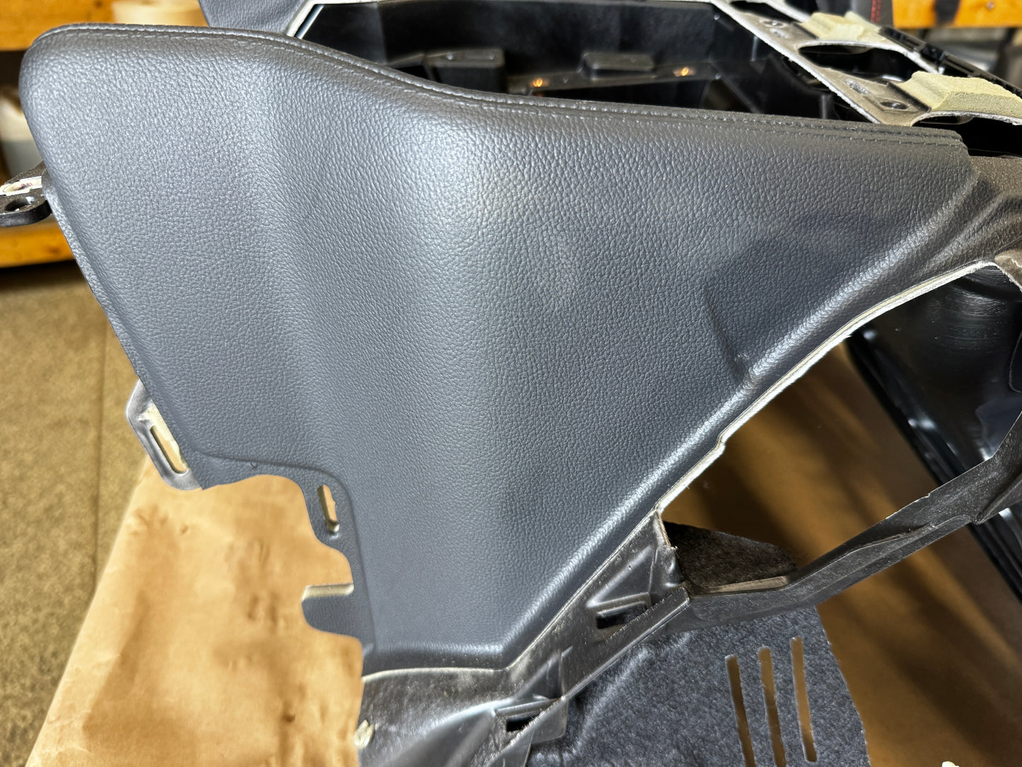 2018-2023 Ford Mustang GT 5.0 Leather Dash Pad Frame "Red Stitch"