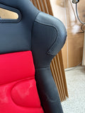 2015-2023 Ford Mustang Corbeau FX1 Pro Racing Seats Seat Brackets Black/Red