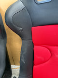 2015-2023 Ford Mustang Corbeau FX1 Pro Racing Seats Seat Brackets Black/Red