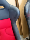2015-2023 Ford Mustang Corbeau FX1 Pro Racing Seats Seat Brackets Black/Red