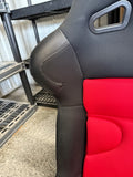 2015-2023 Ford Mustang Corbeau FX1 Pro Racing Seats Seat Brackets Black/Red