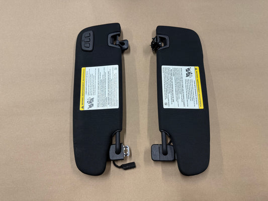 2015-2023 Ford Mustang Coupe Sun Visors Pair "Home Link"