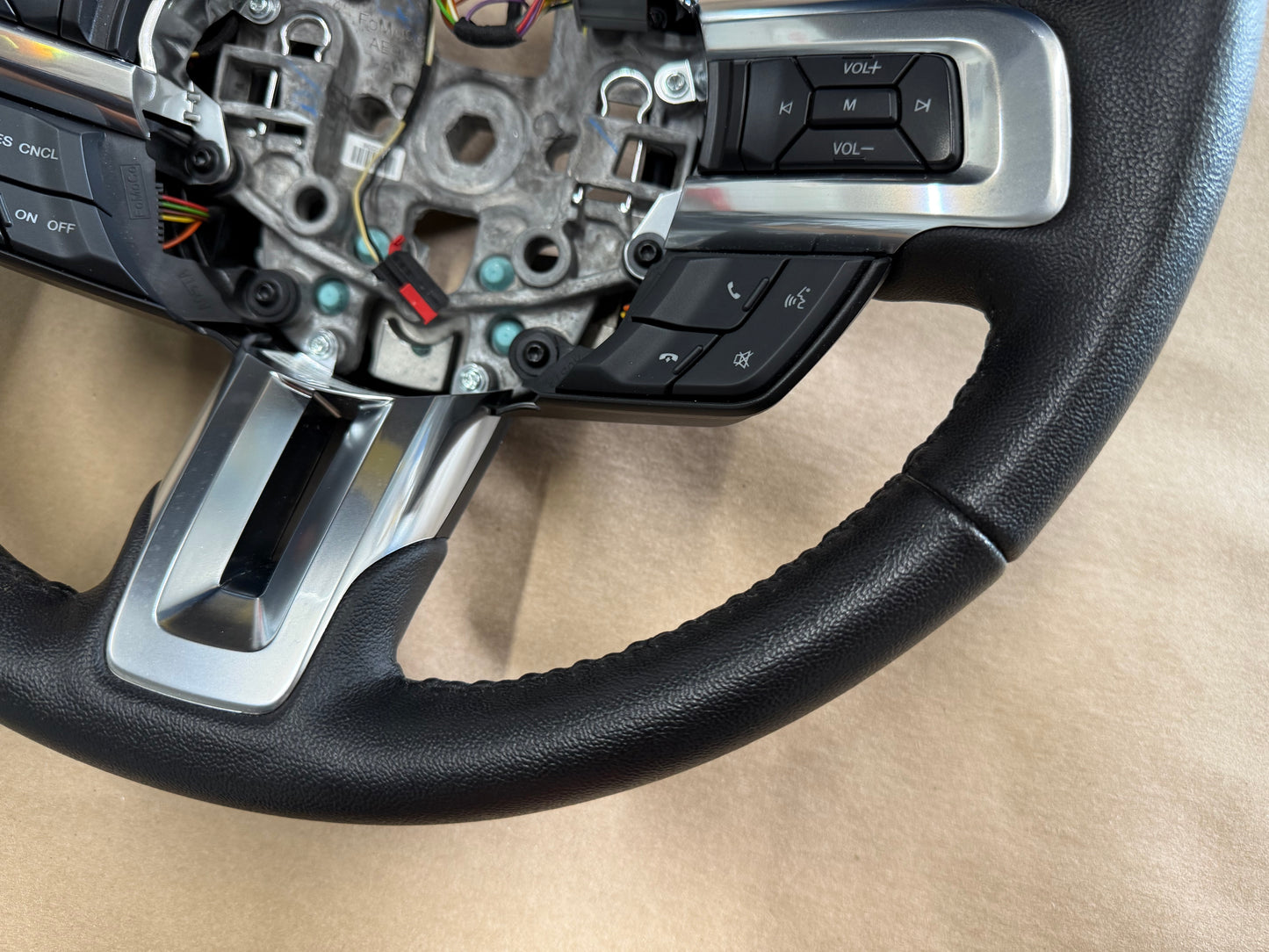 2015-2017 Ford Mustang GT Leather Steering Wheel "Manual"