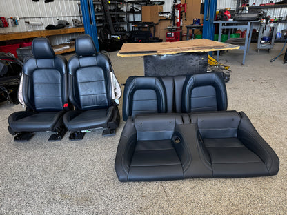 2024-2026 Ford Mustang California Special Seats Blue Leather Heated Cooled