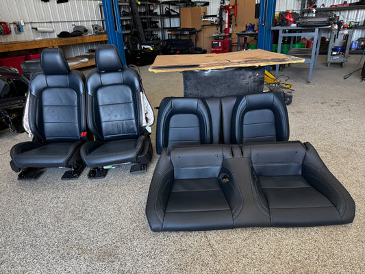 2024-2026 Ford Mustang California Special Seats Blue Leather Heated Cooled