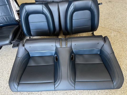 2024-2026 Ford Mustang California Special Seats Blue Leather Heated Cooled