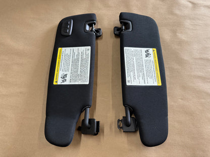 2015-2023 Ford Mustang Coupe Sun Visors Pair "Home Link"