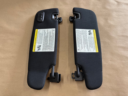 2015-2023 Ford Mustang Coupe Sun Visors Pair "Home Link"
