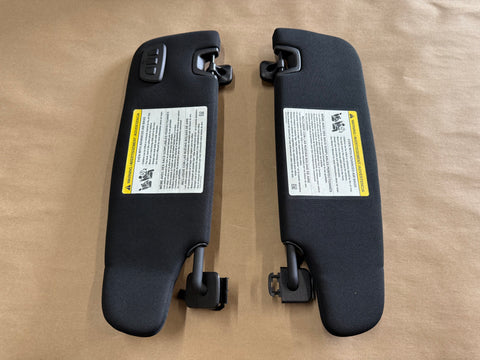 2015-2023 Ford Mustang Coupe Sun Visors Pair "Home Link"