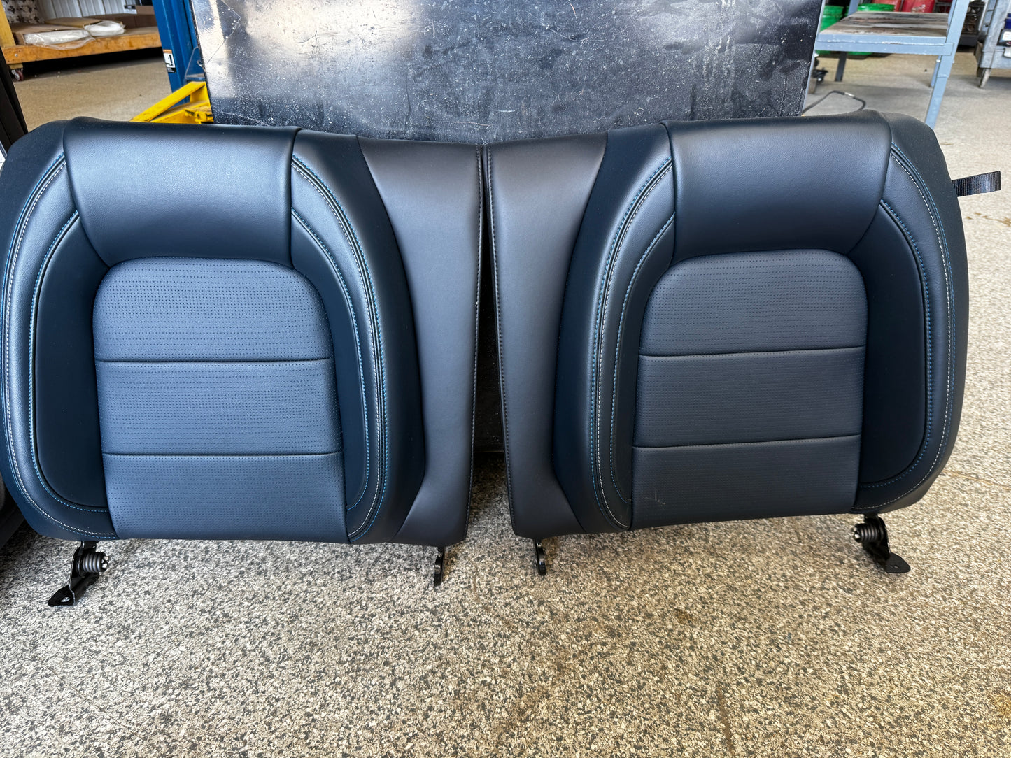 2024-2026 Ford Mustang California Special Seats Blue Leather Heated Cooled